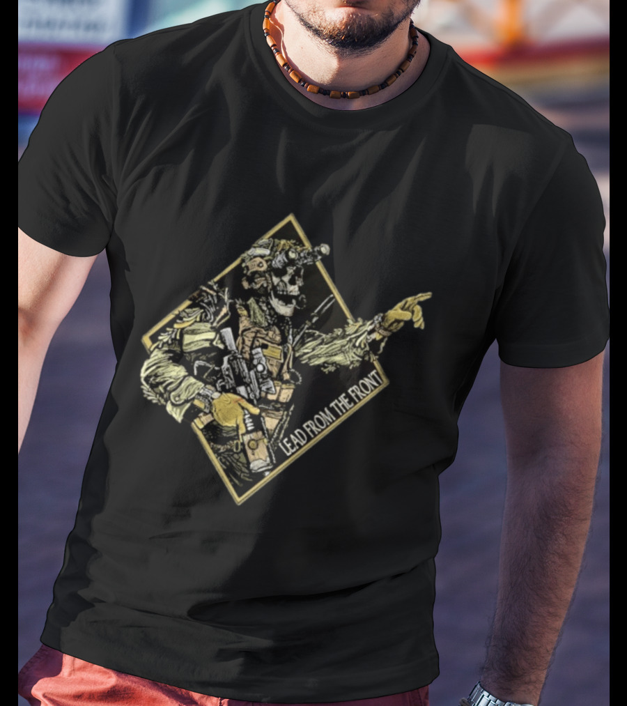 Lead From The Front Tactical Warrior Skeleton T-Shirt