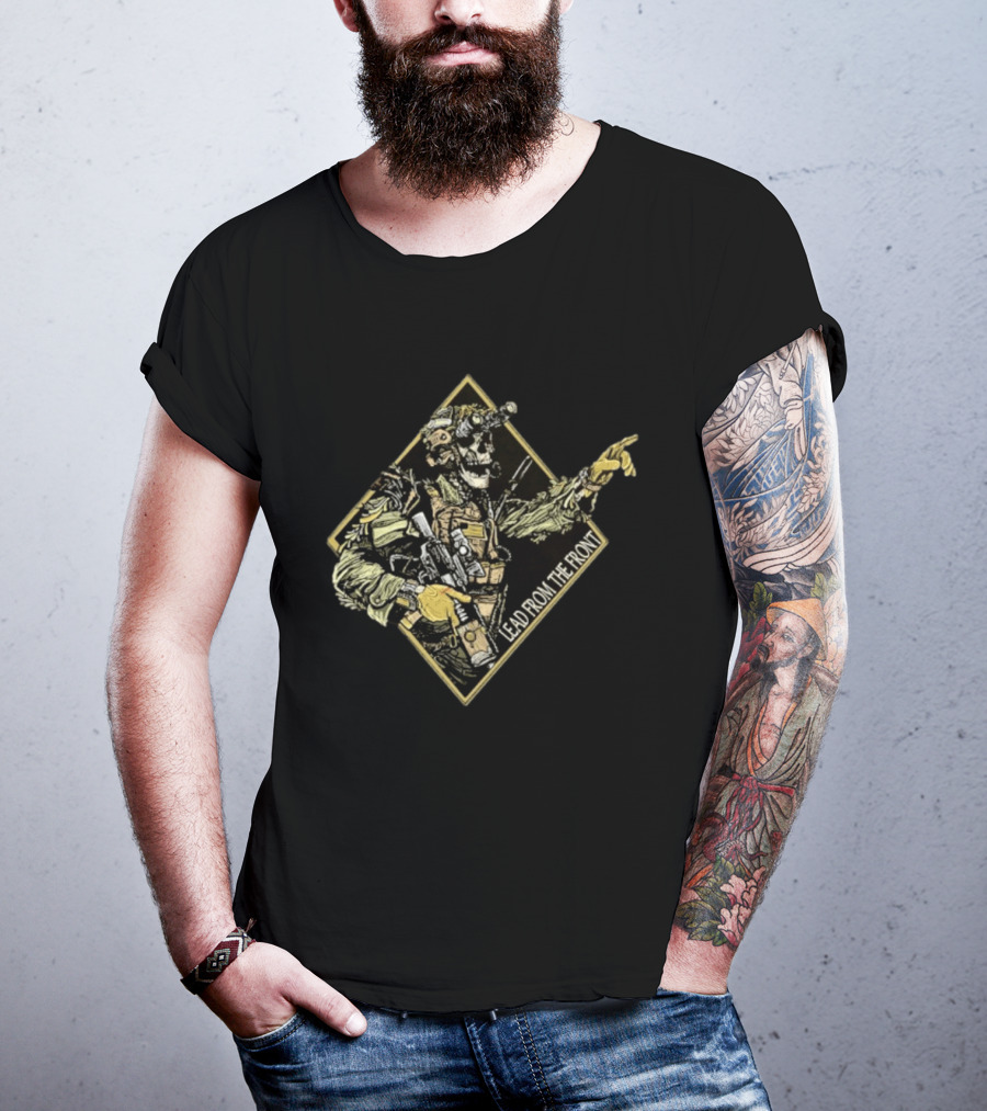 Lead From The Front Tactical Warrior Skeleton T-Shirt