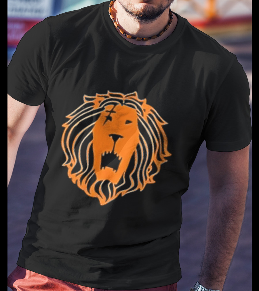 Lion Pride Seven Deadly Sins Rugged Roaring Face T-Shirt