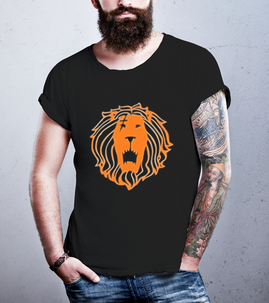 Lion Pride Seven Deadly Sins Rugged Roaring Face T-Shirt