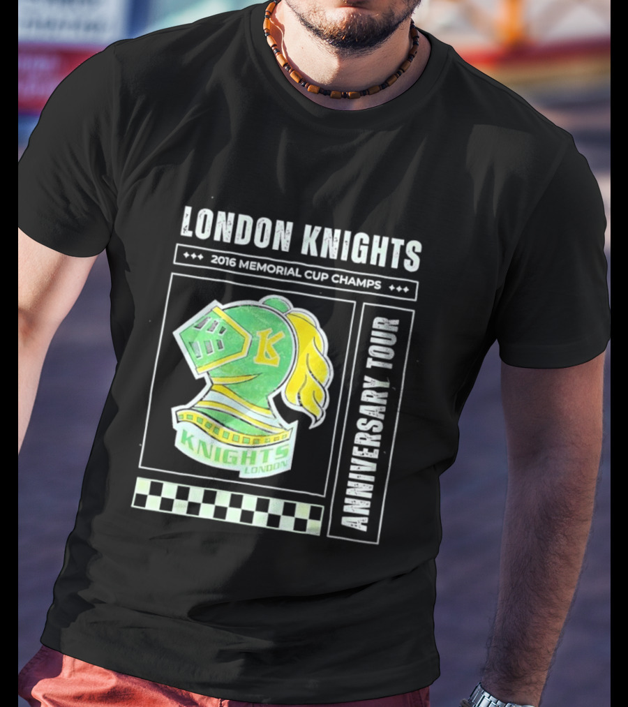 London Knights 2016 Memorial Cup Champs Anniversary Tour T-Shirt
