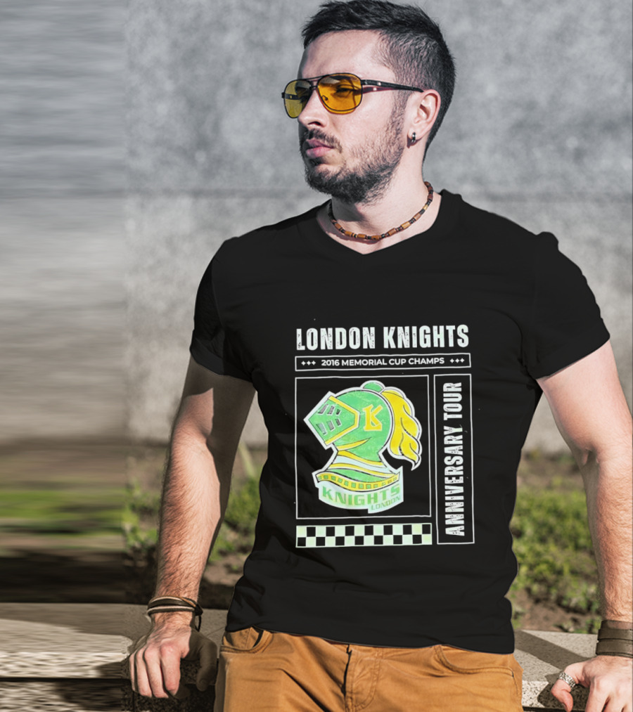 London Knights 2016 Memorial Cup Champs Anniversary Tour T-Shirt