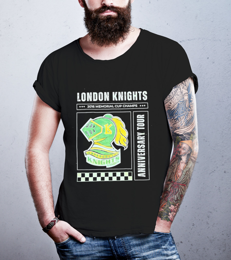 London Knights 2016 Memorial Cup Champs Anniversary Tour T-Shirt