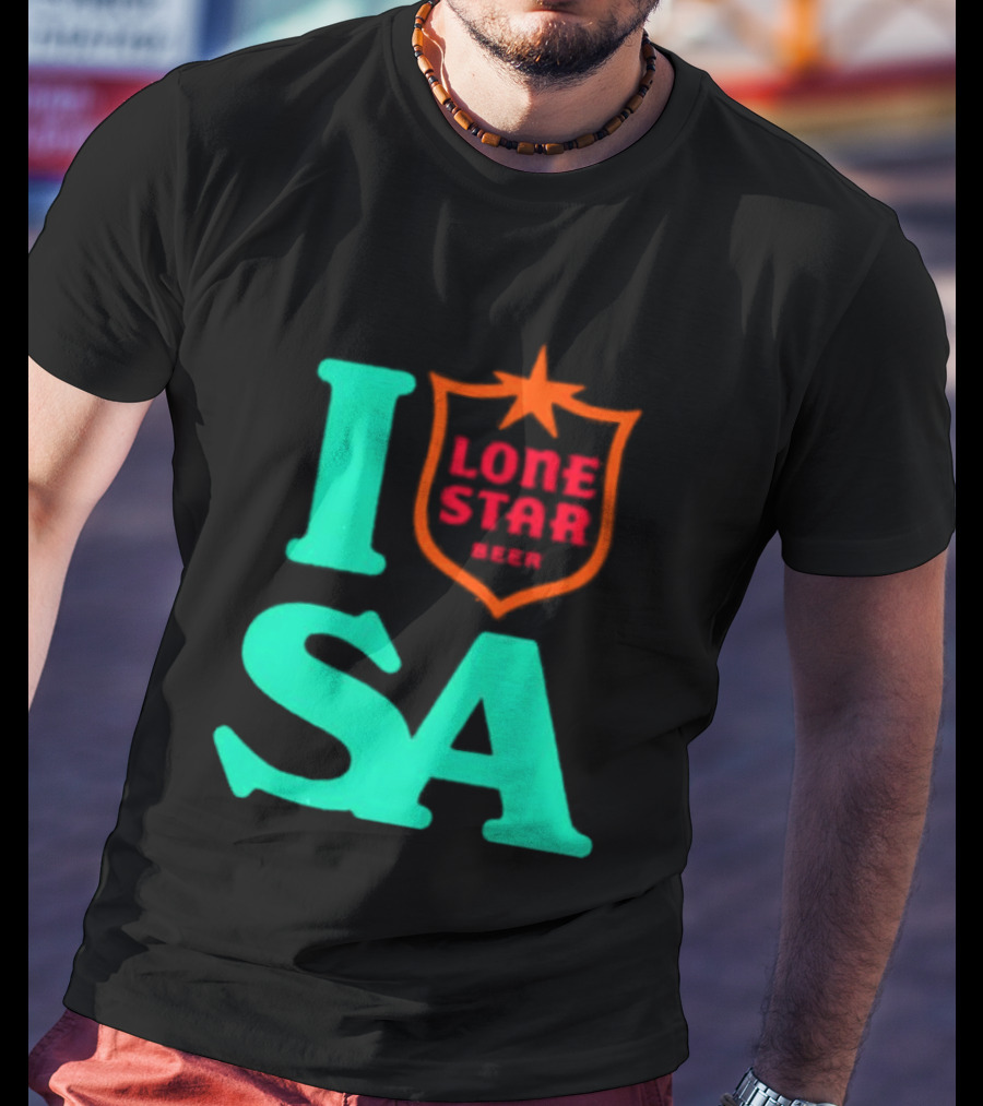 Lone Star Beer I Love San Antonio USA Texas T-Shirt