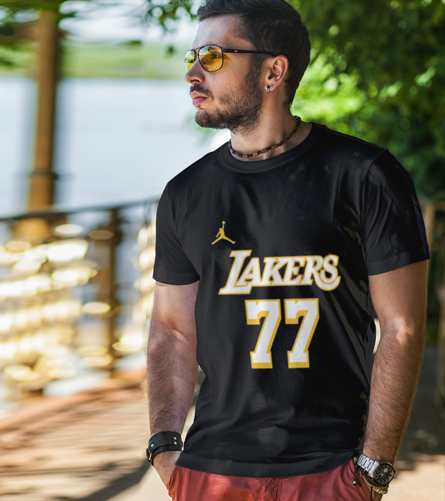 Luka Doncic Lakers 77 Jordan T-Shirt