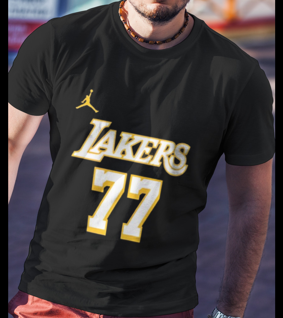 Luka Doncic Lakers 77 Jordan T-Shirt