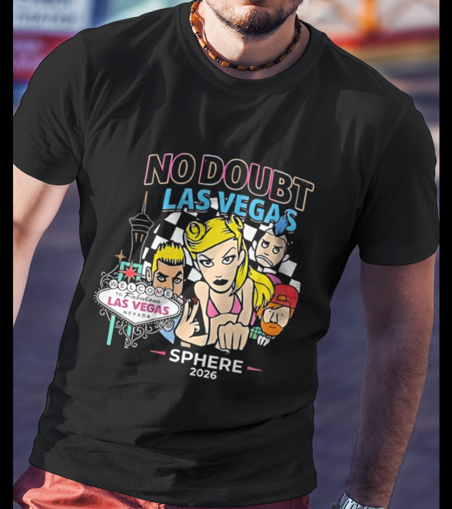 No Doubt Las Vegas Sphere 2026 Concert Merchandise T-Shirt