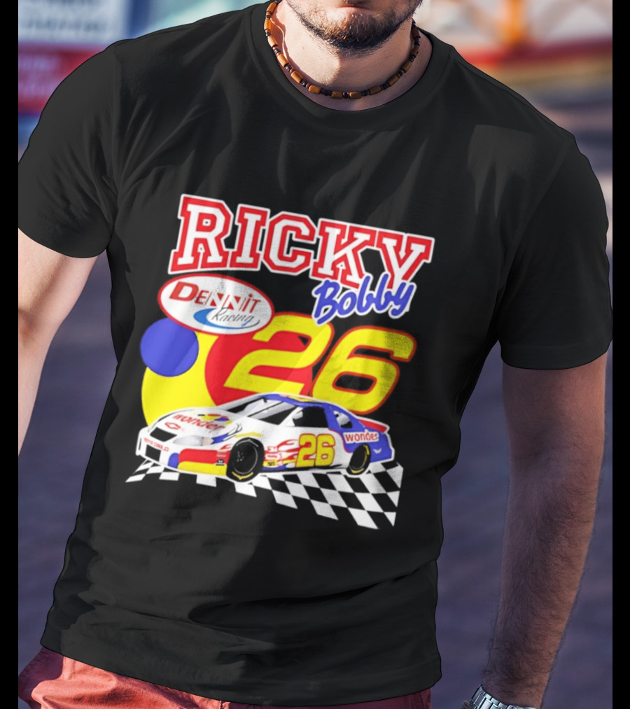 Ricky Bobby Dennit Racing 26 Wonder Talladega Nights Car T-Shirt