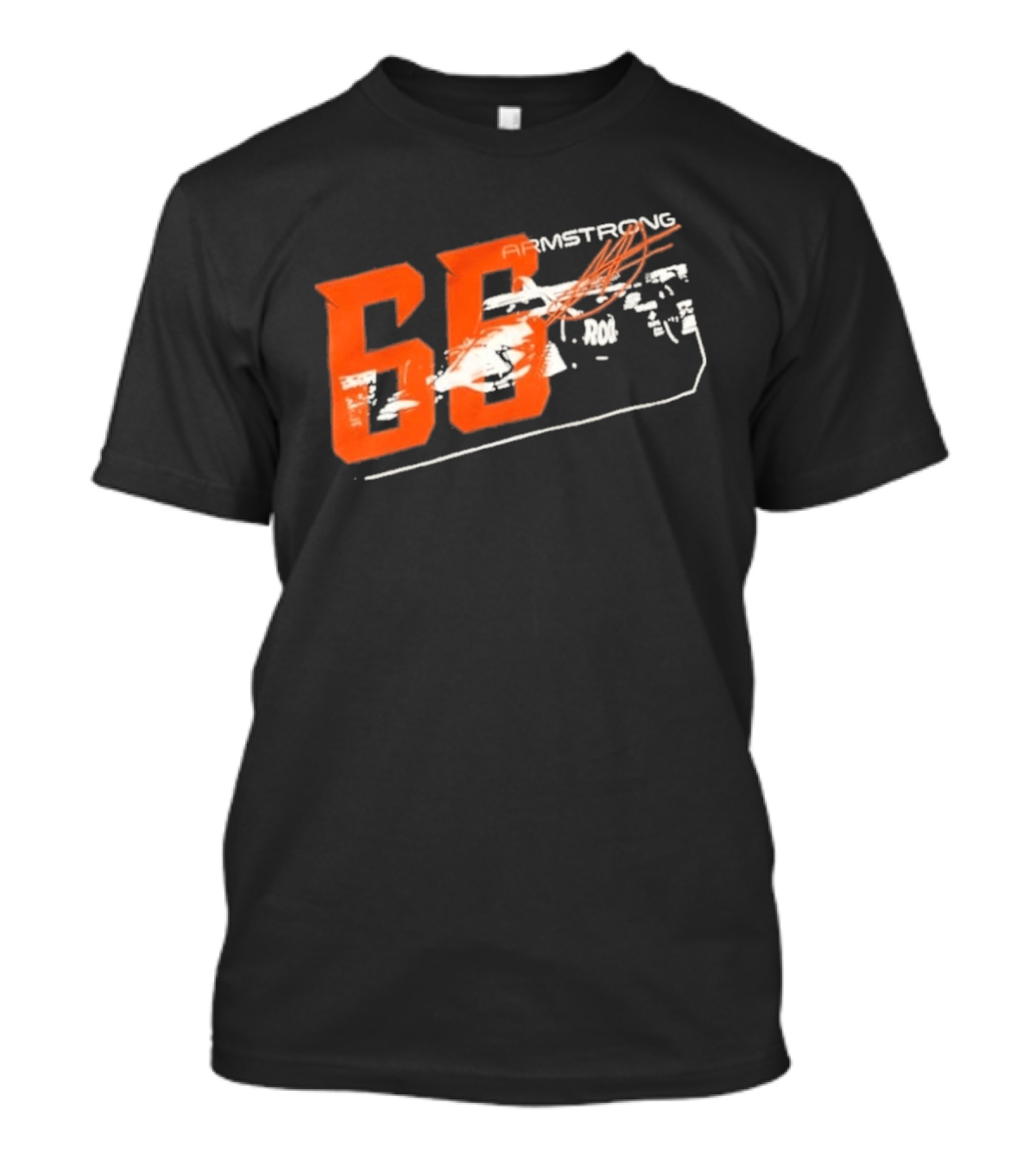 Armstrong 66 Racing Number With Dynamic Speed Lines T-Shirt