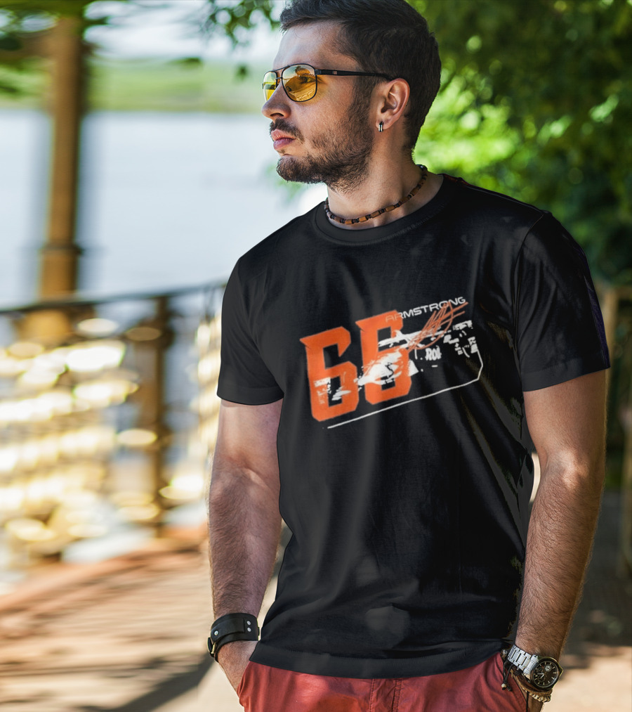 Armstrong 66 Racing Number With Dynamic Speed Lines T-Shirt