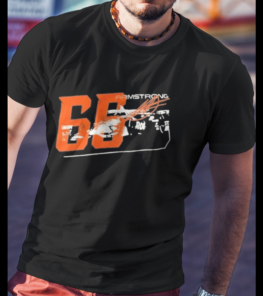 Armstrong 66 Racing Number With Dynamic Speed Lines T-Shirt