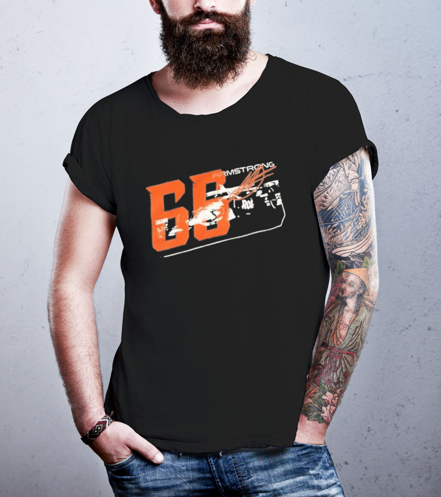 Armstrong 66 Racing Number With Dynamic Speed Lines T-Shirt