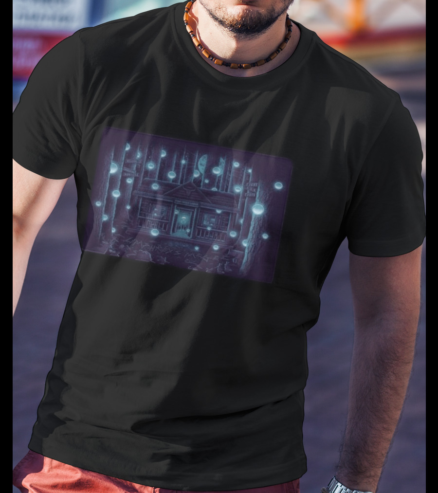 Umphrey's McGee Jun 4 6 2026 Livingston MT Concert Cabin Lodge Forest Luminescent Orbs T-Shirt