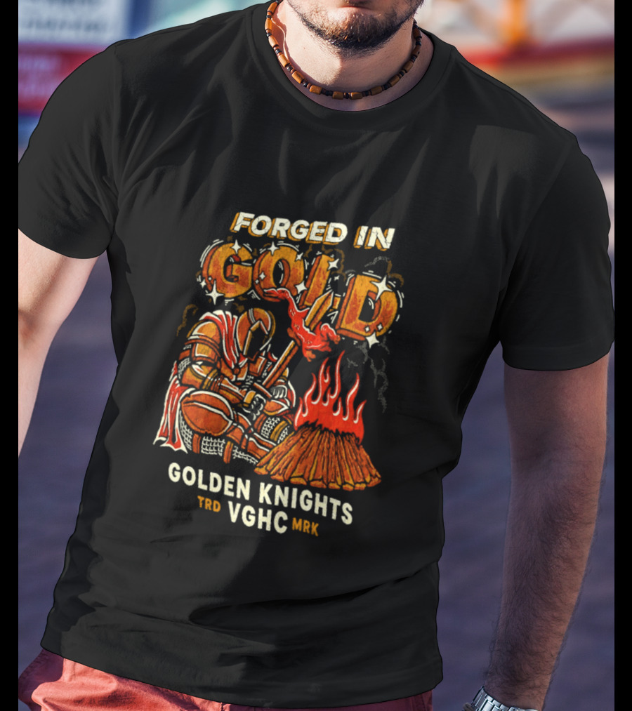 Forged In Gold Vegas Golden Knights VGHC NHL T-Shirt