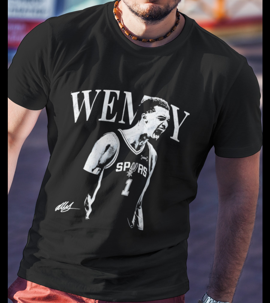 Wemby Victor Wembanyama Spurs 1 Celebration NBA Basketball T-Shirt