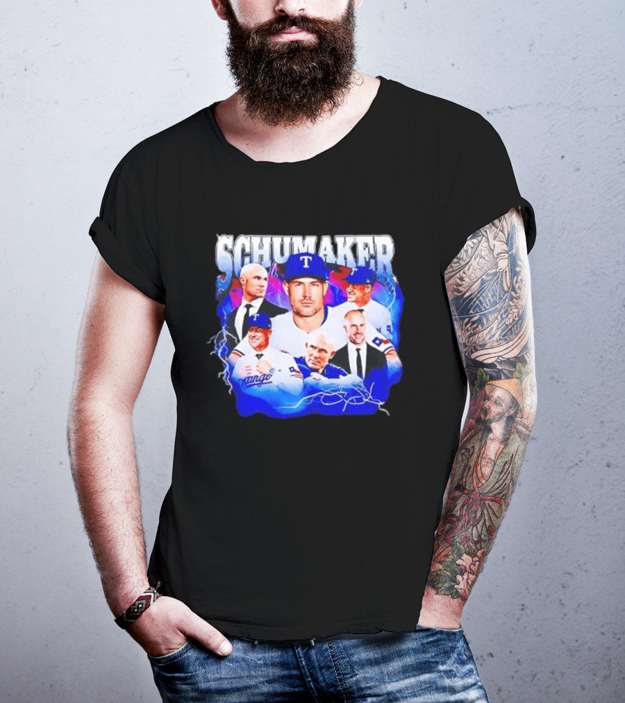 Skip Schumaker Texas Baseball Collage T-Shirt