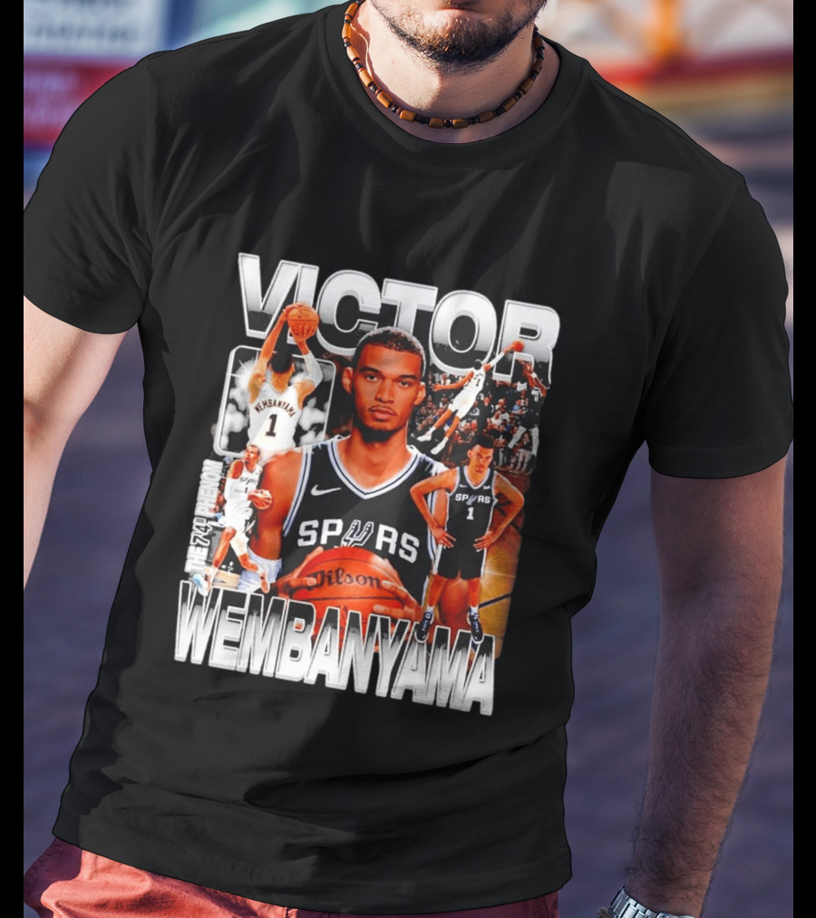 Victor Wembanyama Spurs Phenom Basketball Player T-Shirt