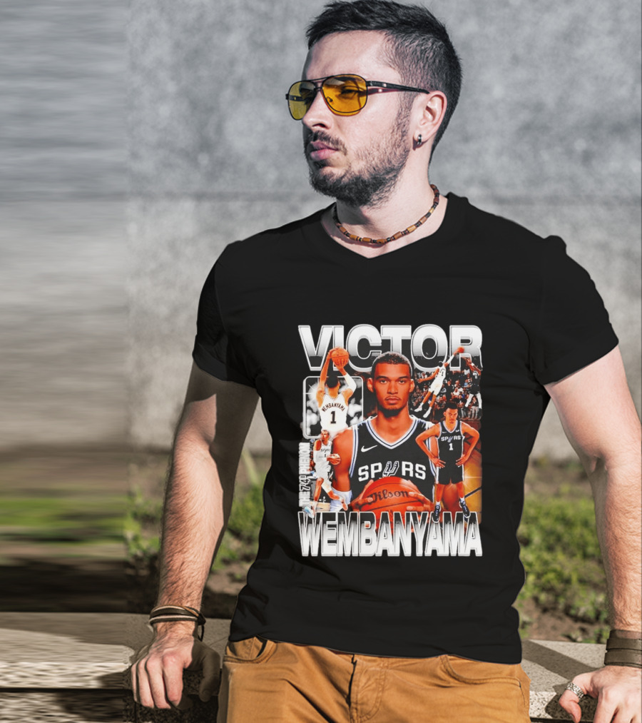 Victor Wembanyama Spurs Phenom Basketball Player T-Shirt