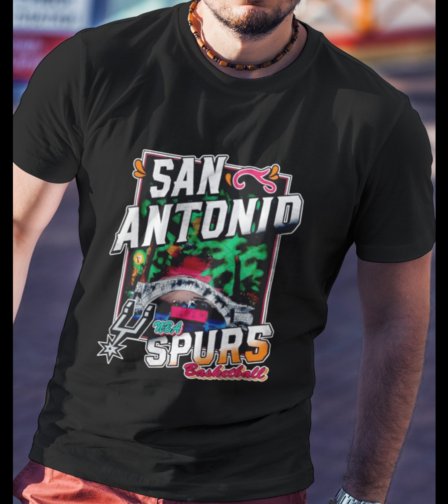 San Antonio Spurs River Walk NBA Basketball T-Shirt