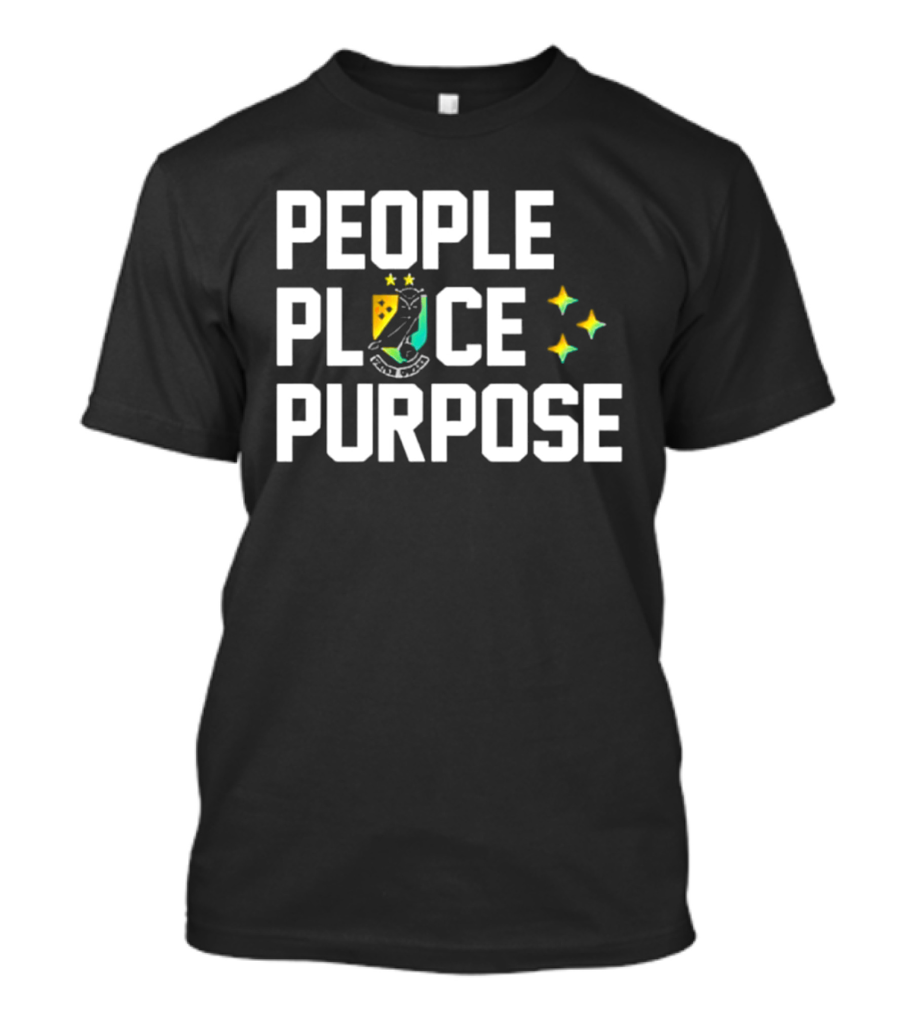 People Place Purpose LGBTQ Pride Month Rainbow Stars T-Shirt