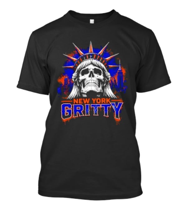New York Gritty Skull Liberty Knicks T-Shirt