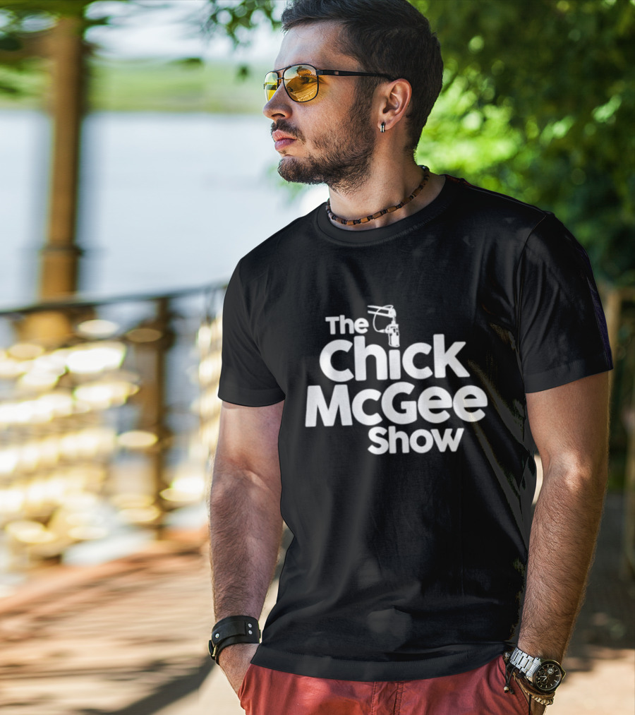 The Chick McGee Show Podcast Mic T-Shirt