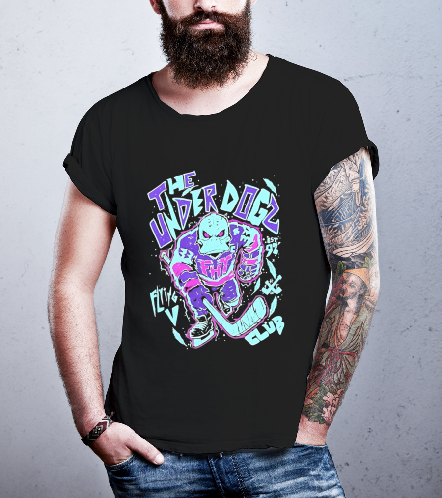 Anaheim Ducks The Underdogs FMH Flying House Club Hockey Player T-Shirt