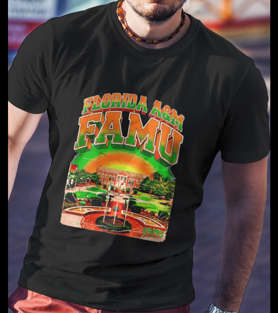 Florida A&M FAMU Rattlers Lee Hall Campus Landmark T-Shirt