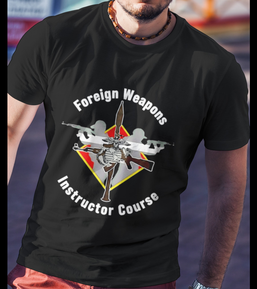 Foreign Weapons Instructor Course Iconic Rifle Weapons Training T-Shirt
