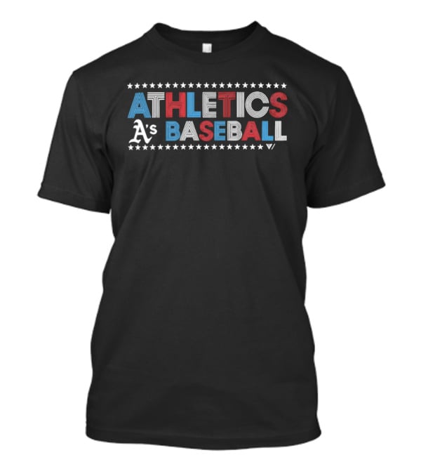Athletics A's Baseball Star Spangled Independence Day T-Shirt