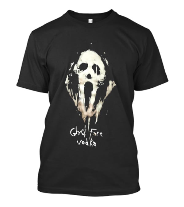Ghost Face Vodka Skull Art Horror Aesthetic T-Shirt