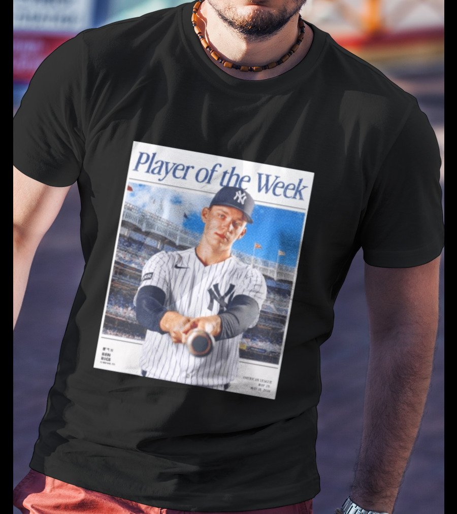 American League May 25 May 31 2026 Ben Rice Player Of The Week Yankees T-Shirt