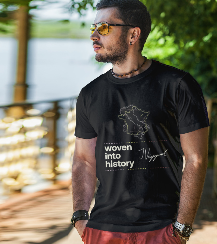 Giro D'Italia Tour De France La Vuelta A Espana Woven Into History Nibali T-Shirt