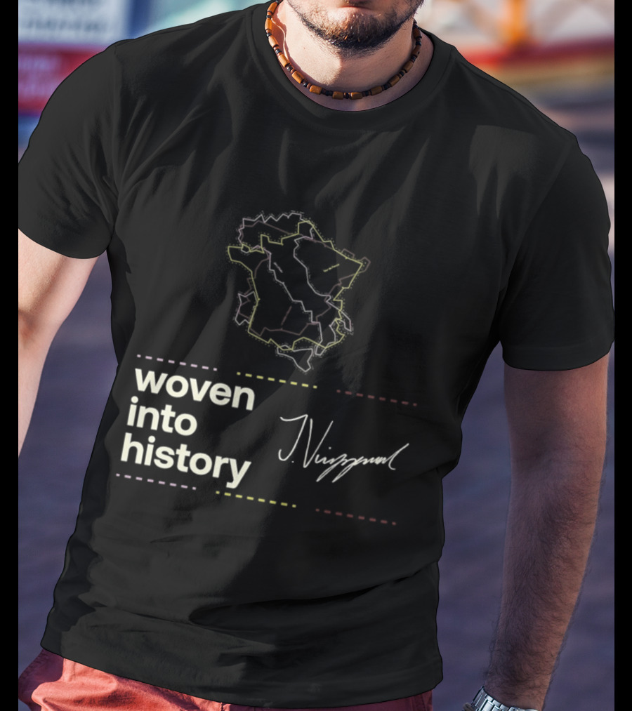 Giro D'Italia Tour De France La Vuelta A Espana Woven Into History Nibali T-Shirt