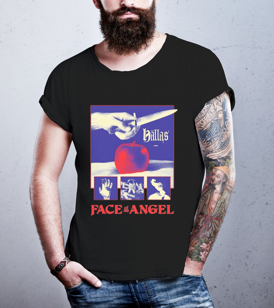 Hallas Face Of An Angel Album Heavy Metal Rock Band Music T-Shirt