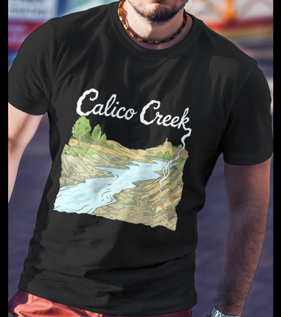 Calico Creek Scenic River And Countryside Landscape T-Shirt