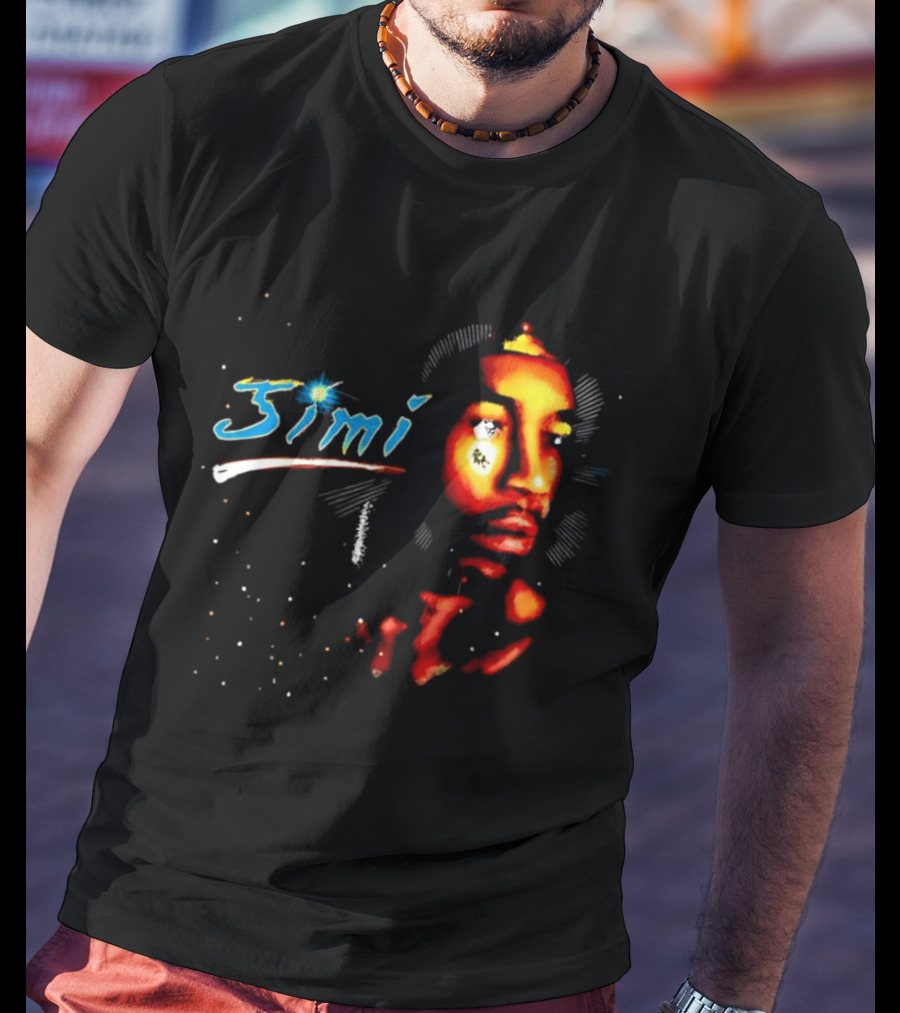 Jimi Hendrix Psychedelic Cosmic Stardust Simi T-Shirt