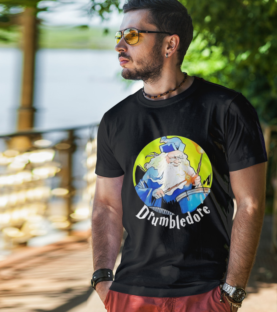 Drumbledore Wizards Percussionist Fantasy Magic T-Shirt