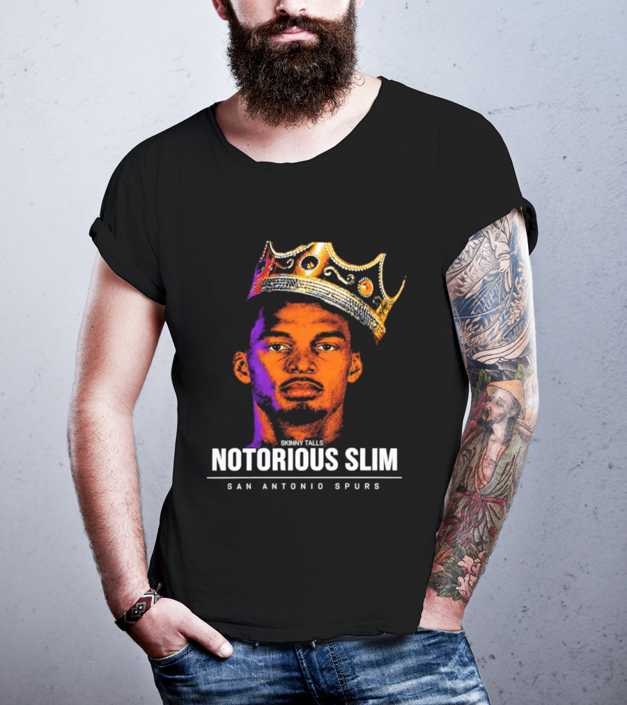 San Antonio Spurs Notorious Slim King Victor Wembanyama Basketball Star T-Shirt
