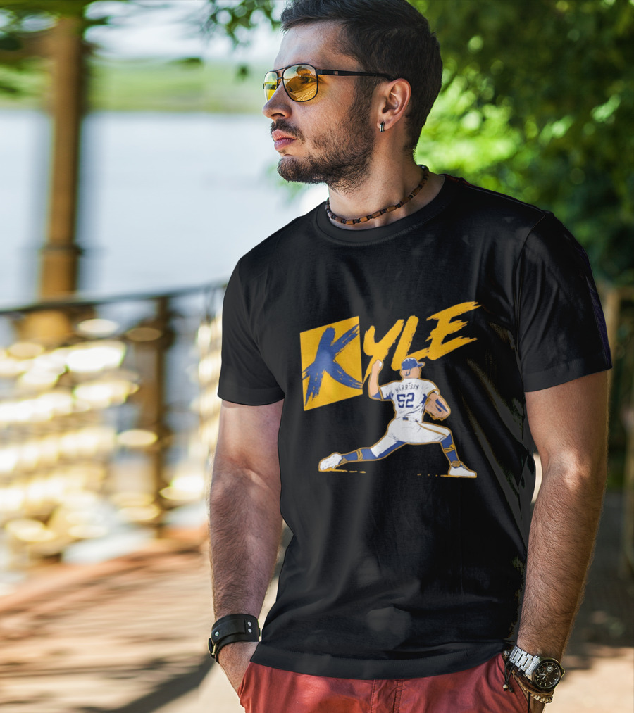 Kyle Harrison 52 Milwaukee Brewers MLB Baseball K Sign T-Shirt