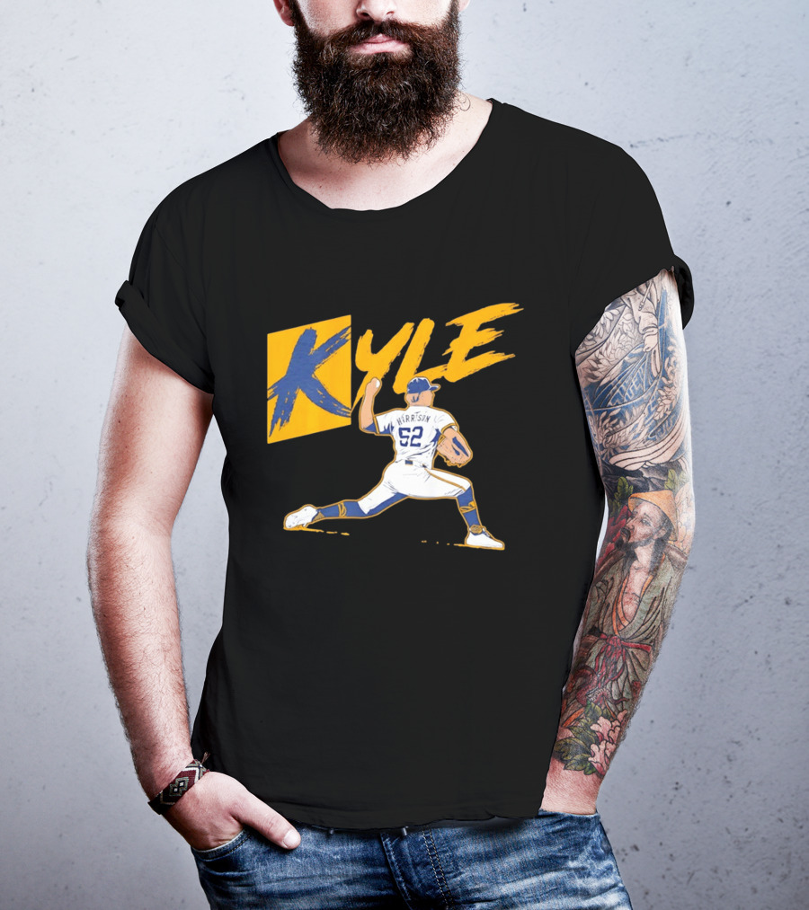 Kyle Harrison 52 Milwaukee Brewers MLB Baseball K Sign T-Shirt