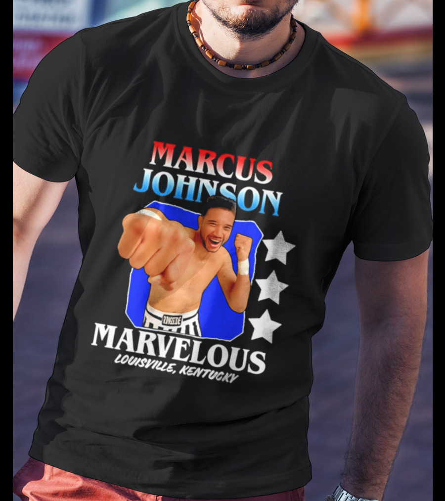 Marcus Johnson Marvelous Boxer Louisville Kentucky T-Shirt
