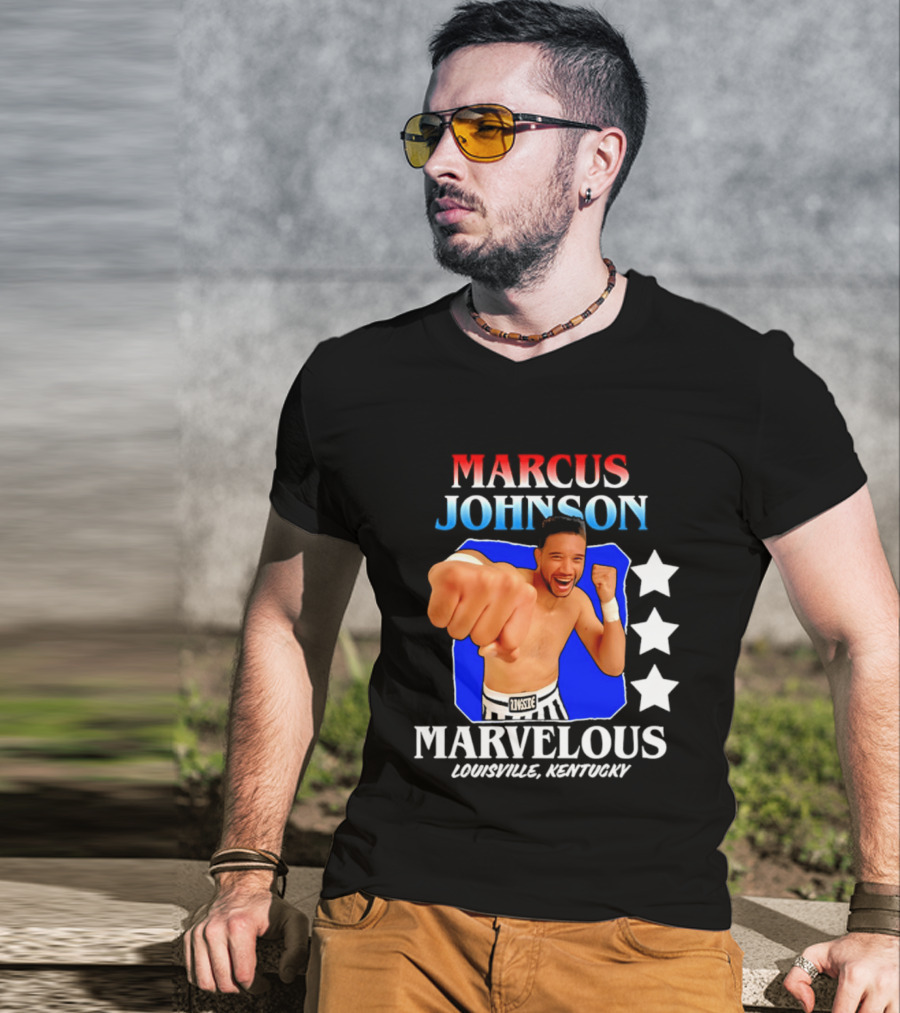 Marcus Johnson Marvelous Boxer Louisville Kentucky T-Shirt