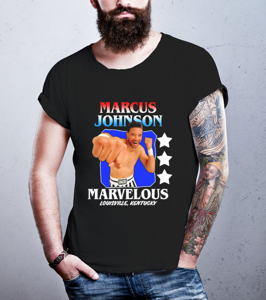 Marcus Johnson Marvelous Boxer Louisville Kentucky T-Shirt