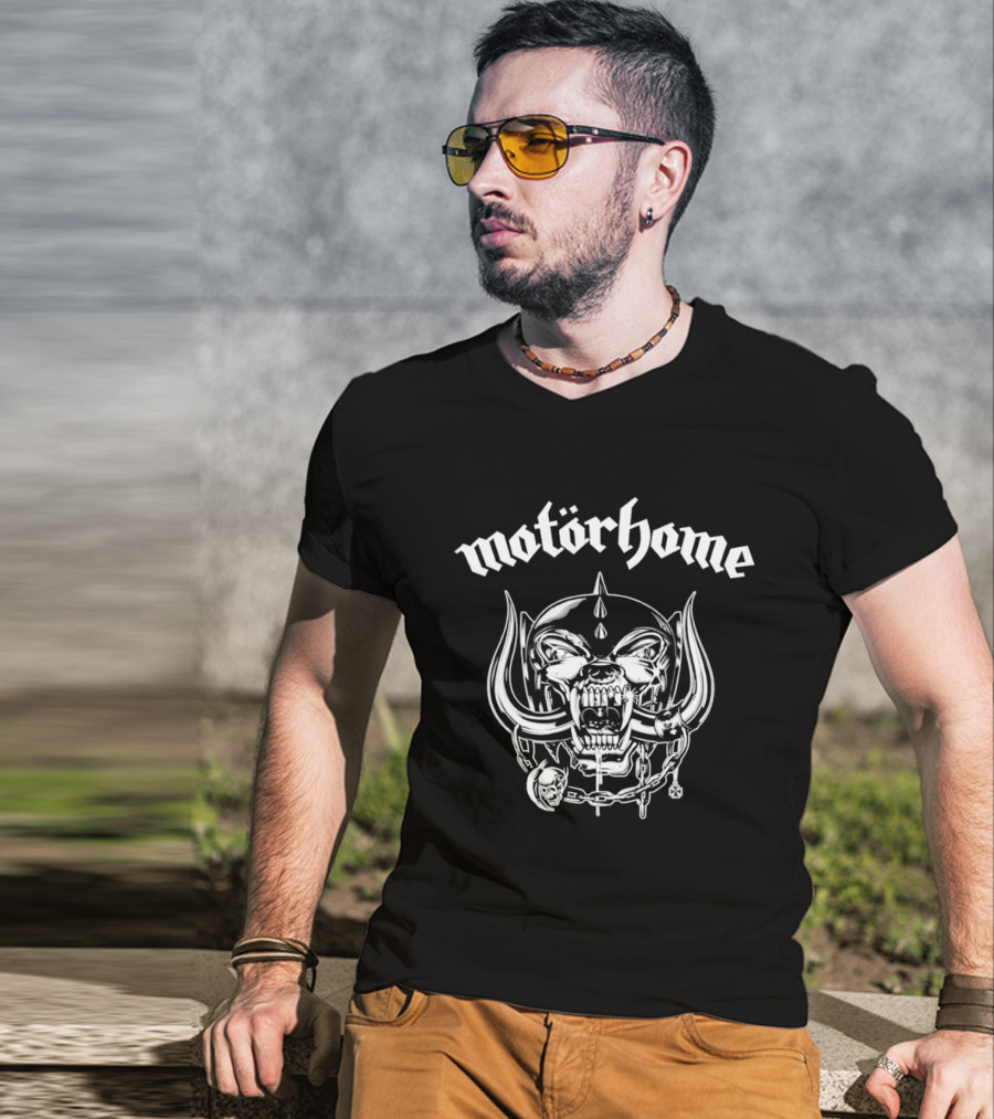 Motörhome Snaggletooth Lemmy Kilmister Iconic Band T-Shirt