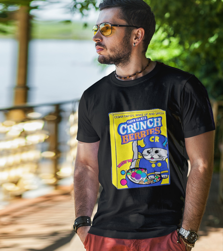 Cedar Rapids Wake Up And Smell Capn Oats Crunch Berries T-Shirt
