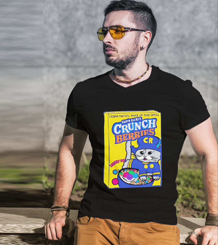 Cedar Rapids Wake Up And Smell Capn Oats Crunch Berries T-Shirt