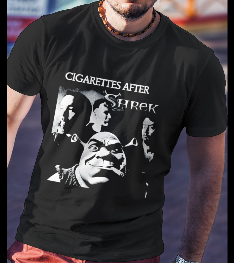 Cigarettes After Shrek Smoking Smutty Memories T-Shirt