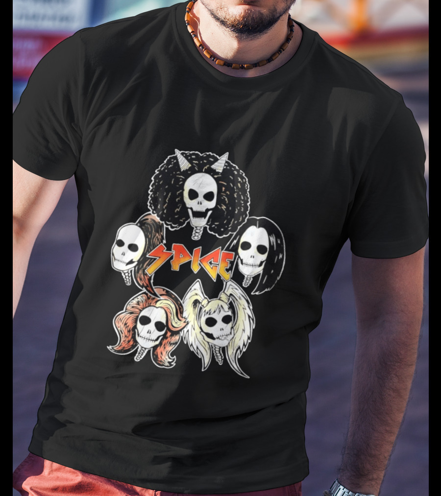 Spice Girls Skull Halloween Rock T-Shirt