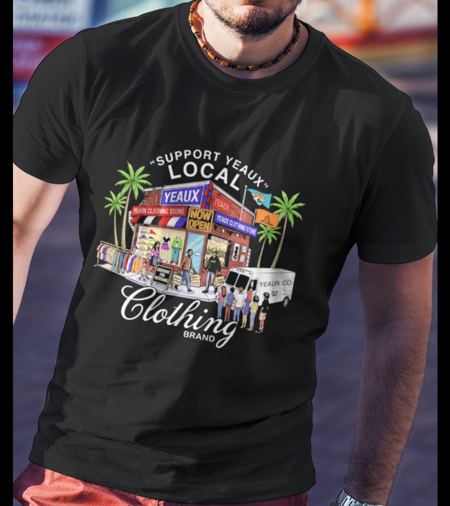 Support Yeaux Local Yeaux Clothing Store Now Open Jacksonville Gadsden Flag T-Shirt